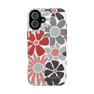 The Red & Black Floral | Phone Case