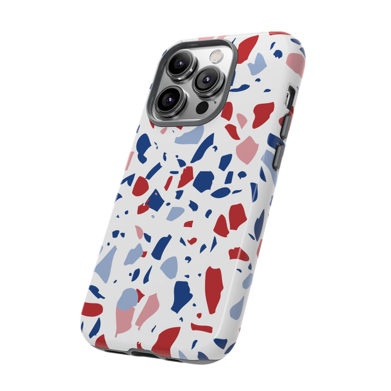 The Red & Royal Terrazzo | Phone Case