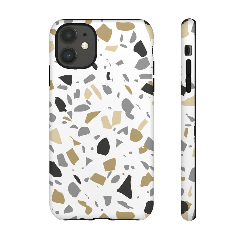 The Black & Gold Terrazzo | Phone Case