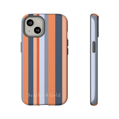 The Orange & Blue Stripes | Phone Case