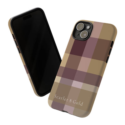 The Maroon & Gold Plaid | Phone Case