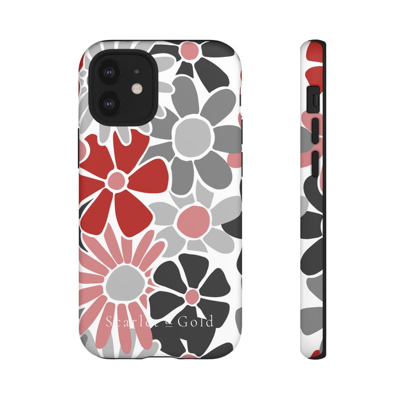 The Red & Black Floral | Phone Case