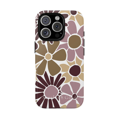 The Maroon & Gold Floral | Phone Case