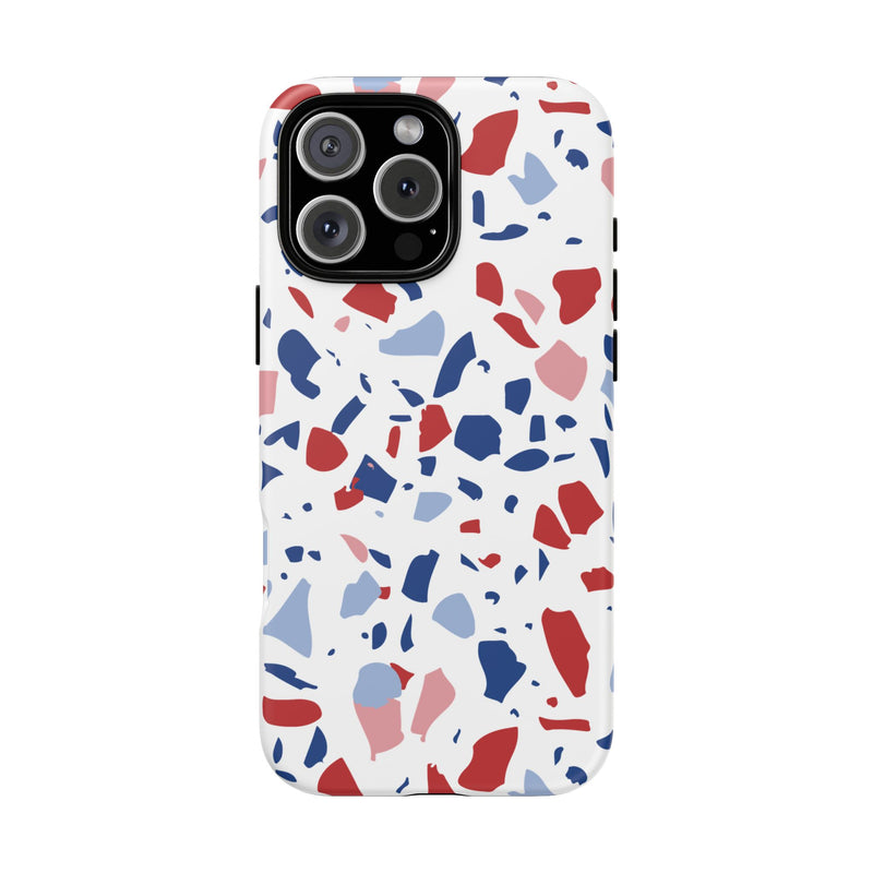 The Red & Royal Terrazzo | Phone Case