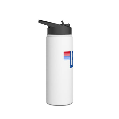 The LLES Stripes | Stainless Steel Water Bottle, Standard Lid