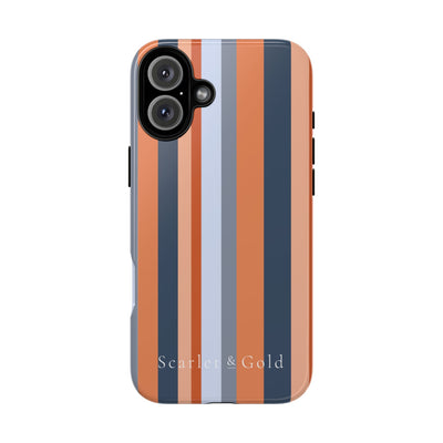 The Orange & Blue Stripes | Phone Case