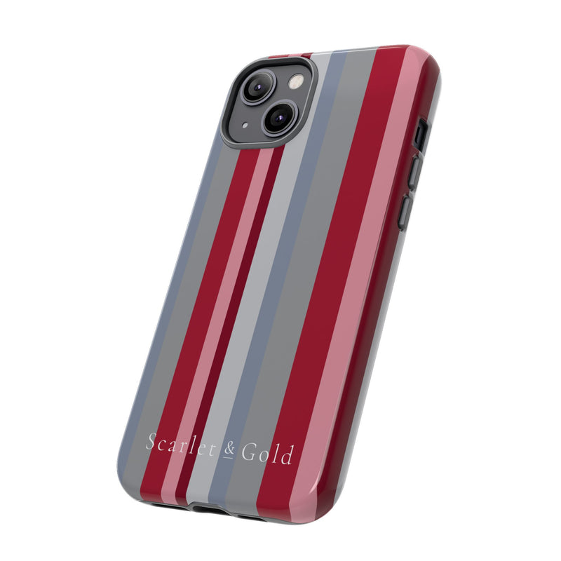 The Crimson & White Stripes | Phone Case