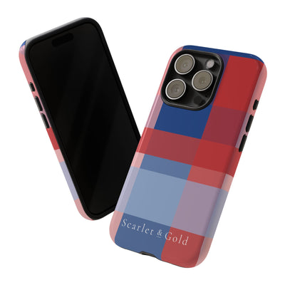 The Red & Royal Plaid | Phone Case