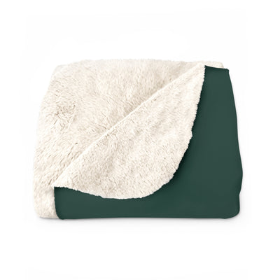 The Go Green Go White Script | Sherpa Fleece Blanket