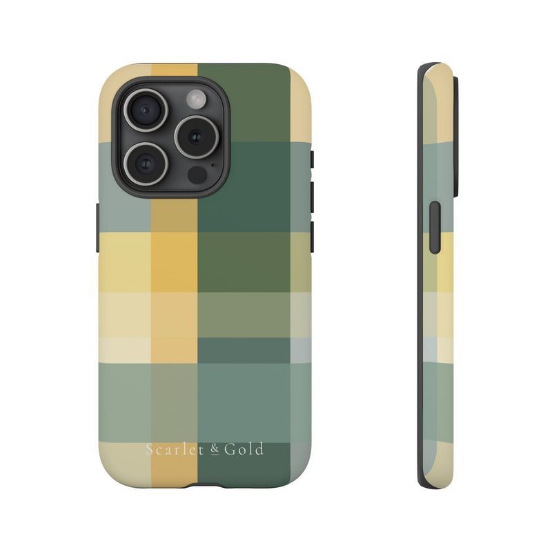 The Green & Gold Plaid | Phone Case