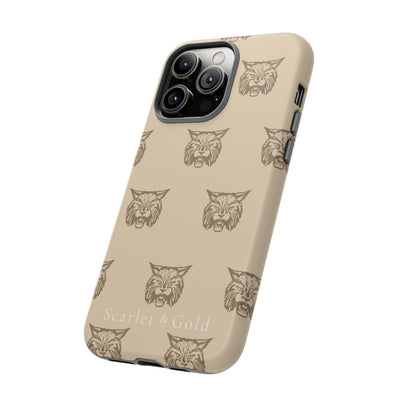 The Gold Bobcats Head Repeat | Phone Case