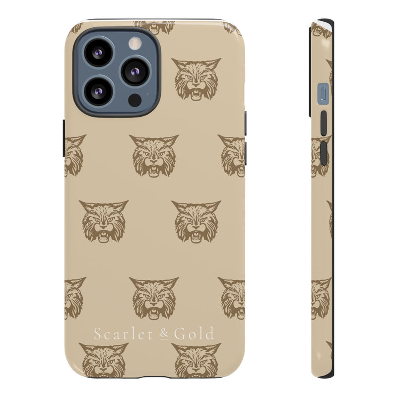 The Gold Bobcats Head Repeat | Phone Case