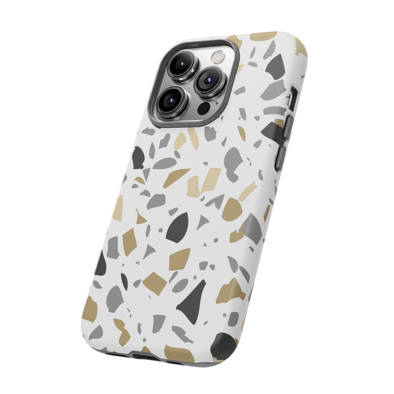 The Black & Gold Terrazzo | Phone Case