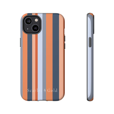 The Orange & Blue Stripes | Phone Case