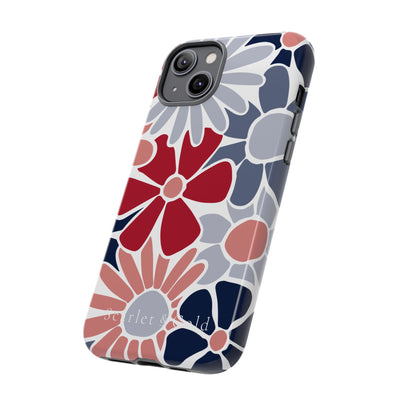 The Red & Blue Floral | Phone Case