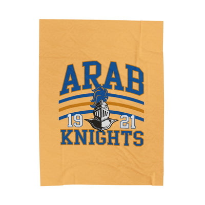 The Arab Knights Stripes | Velveteen Plush Blanket