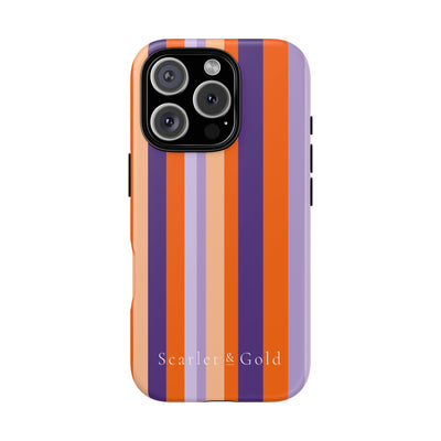 The Orange & Purple Stripes | Phone Case