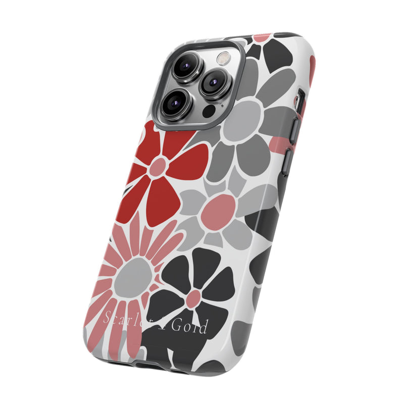 The Red & Black Floral | Phone Case