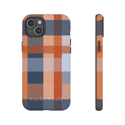 The Orange & Blue Plaid | Phone Case