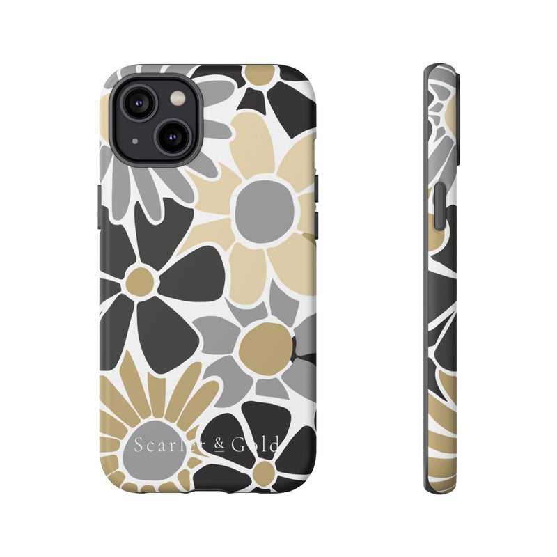 The Black & Gold Floral | Phone Case