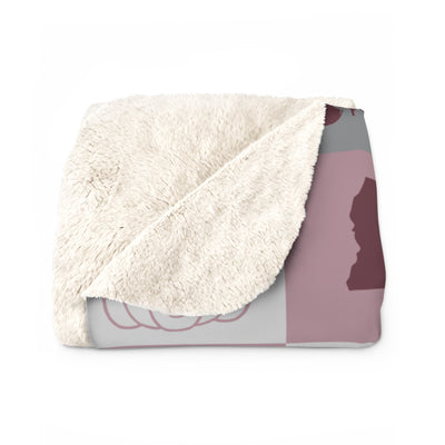 The Maroon & White All The Things | Sherpa Fleece Blanket