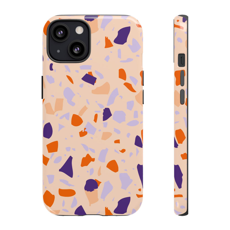 The Orange & Purple Terrazzo | Phone Case