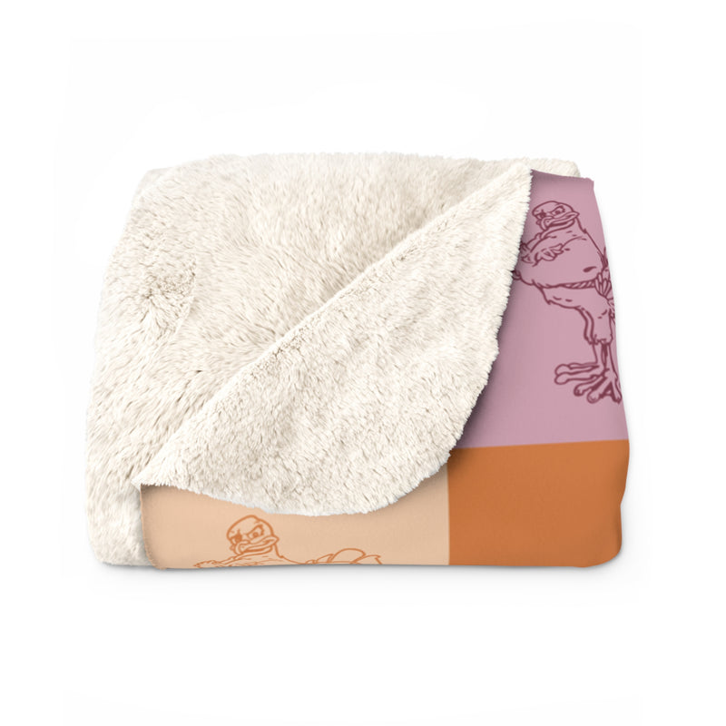 The Maroon & Orange All The Things | Sherpa Fleece Blanket