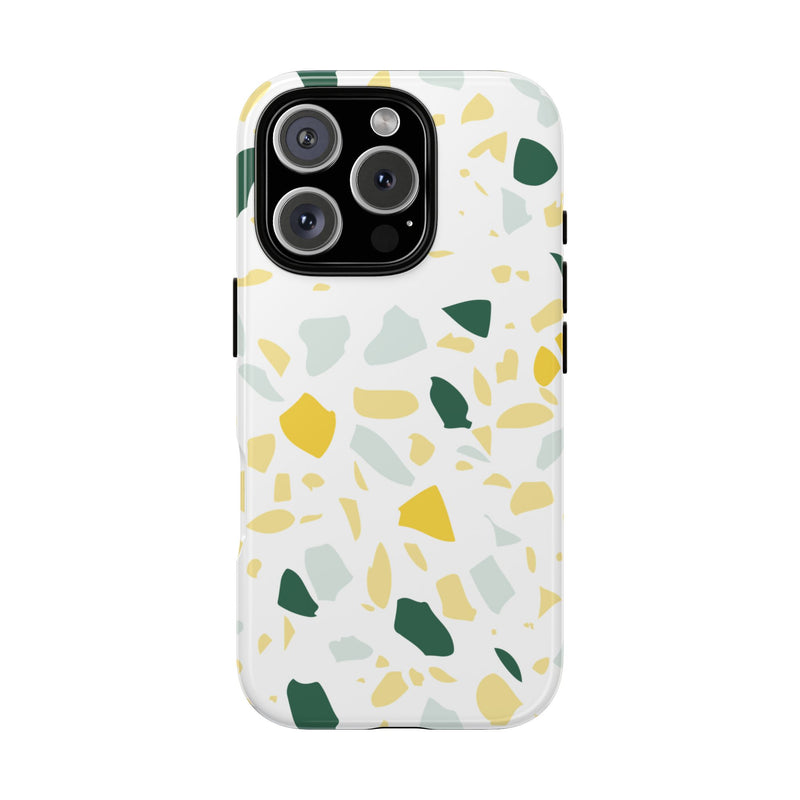 The Green & Gold Terrazzo | Phone Case