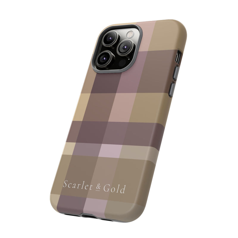 The Maroon & Gold Plaid | Phone Case