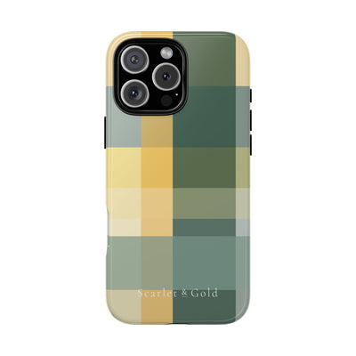 The Green & Gold Plaid | Phone Case