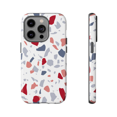 The Red & Blue Terrazzo | Phone Case