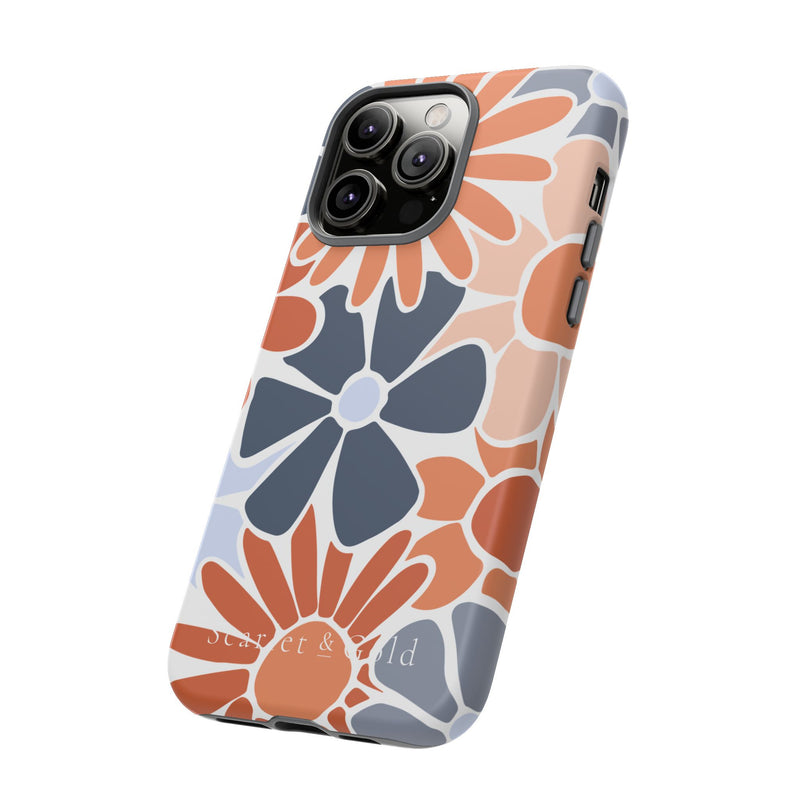 The Orange & Blue Floral | Phone Case