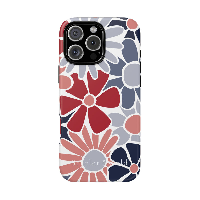 The Red & Blue Floral | Phone Case