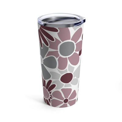 The Maroon & White Floral | Tumbler 20oz