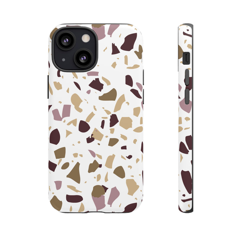 The Maroon & Gold Terrazzo | Phone Case