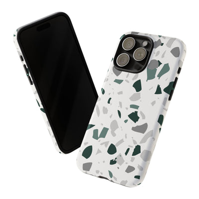 The Green & Grey Terrazzo | Phone Case