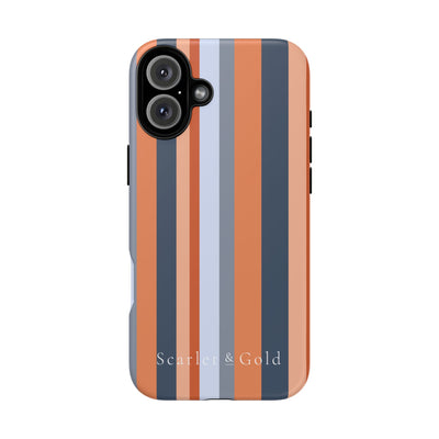 The Orange & Blue Stripes | Phone Case