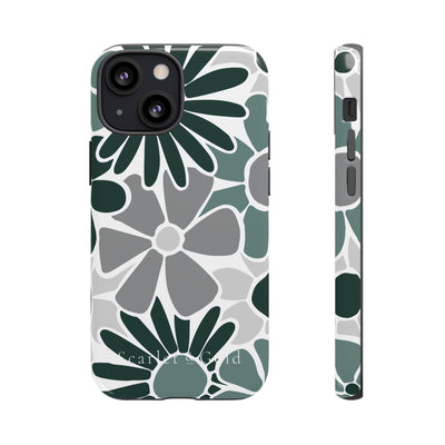 The Green & Grey Floral | Phone Case