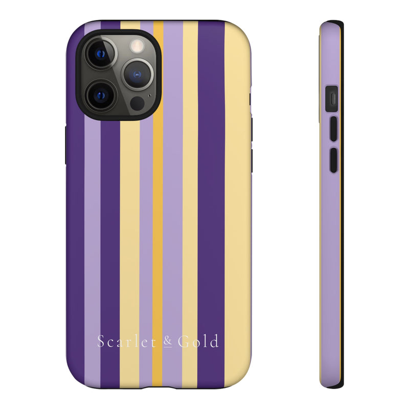 The Yellow & Purple Stripes | Phone Case