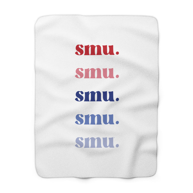 The SMU Repeat | Sherpa Fleece Blanket