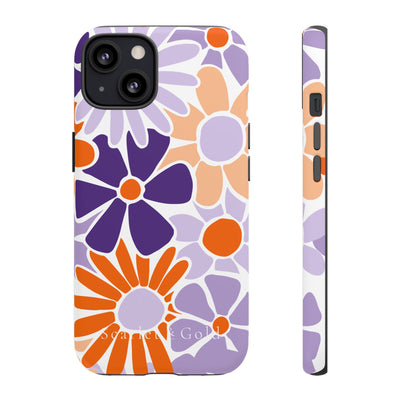 The Orange & Purple Floral | Phone Case