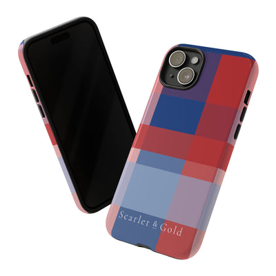 The Red & Royal Plaid | Phone Case