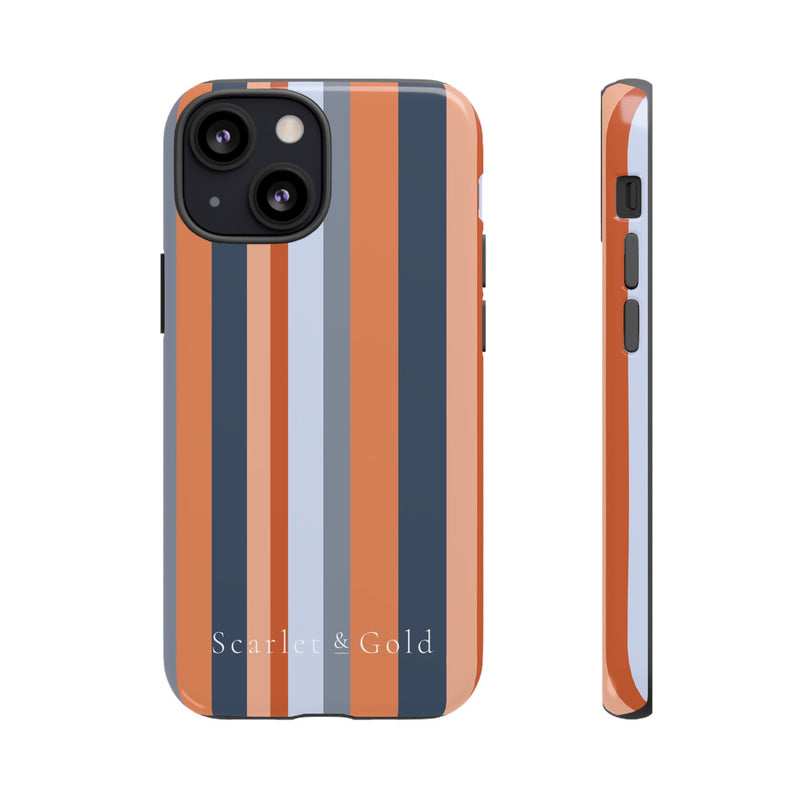 The Orange & Blue Stripes | Phone Case