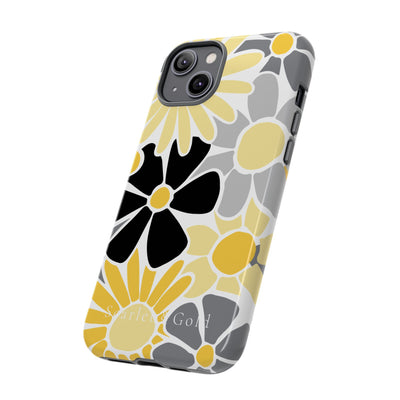 The Yellow & Black Floral | Phone Case