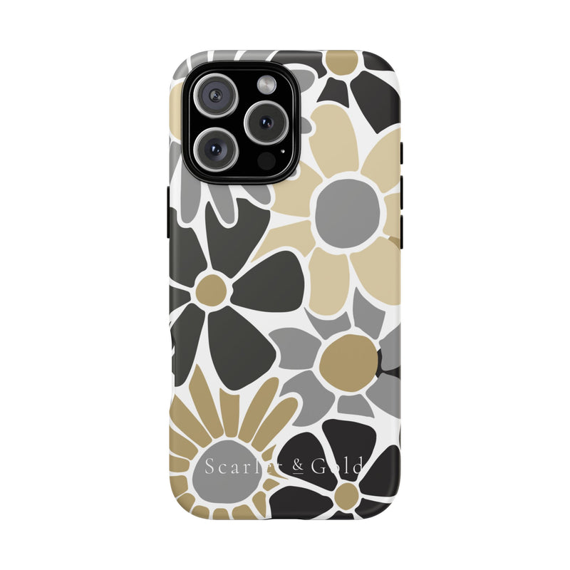 The Black & Gold Floral | Phone Case