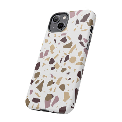 The Maroon & Gold Terrazzo | Phone Case