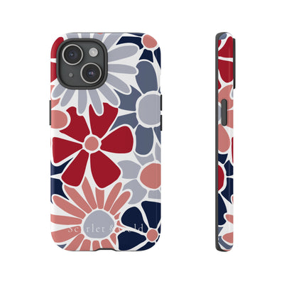 The Red & Blue Floral | Phone Case