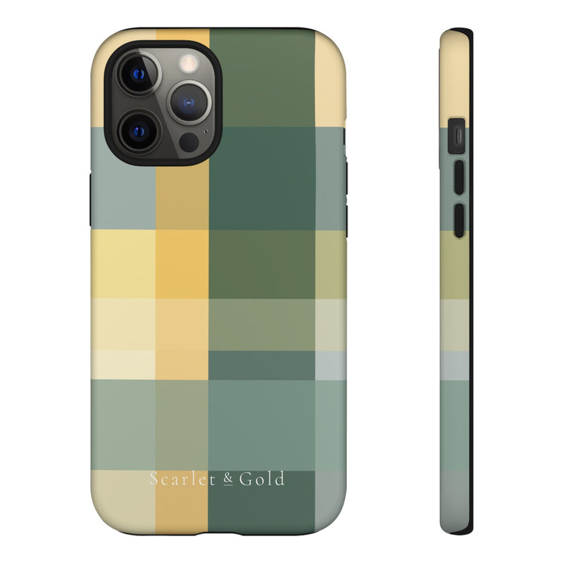 The Green & Gold Plaid | Phone Case