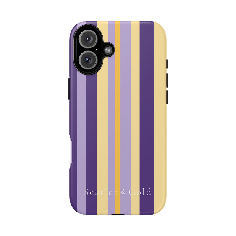 The Yellow & Purple Stripes | Phone Case