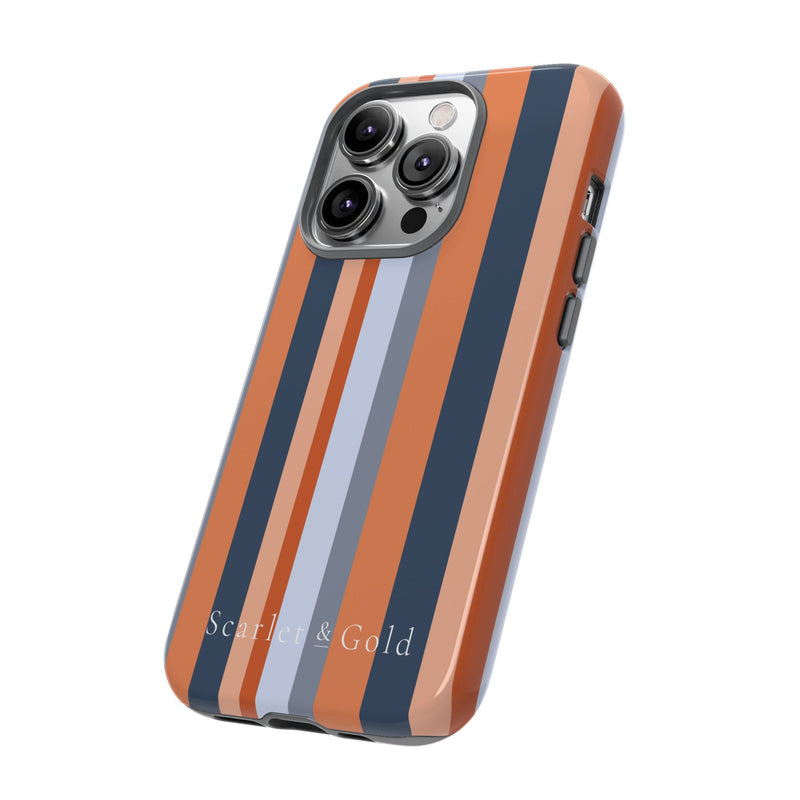 The Orange & Blue Stripes | Phone Case